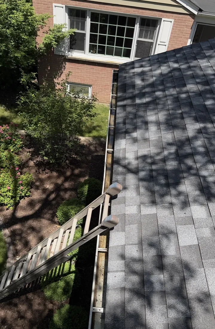 Clean gutters after a Perfect Touch gutter cleaning in Glenview IL